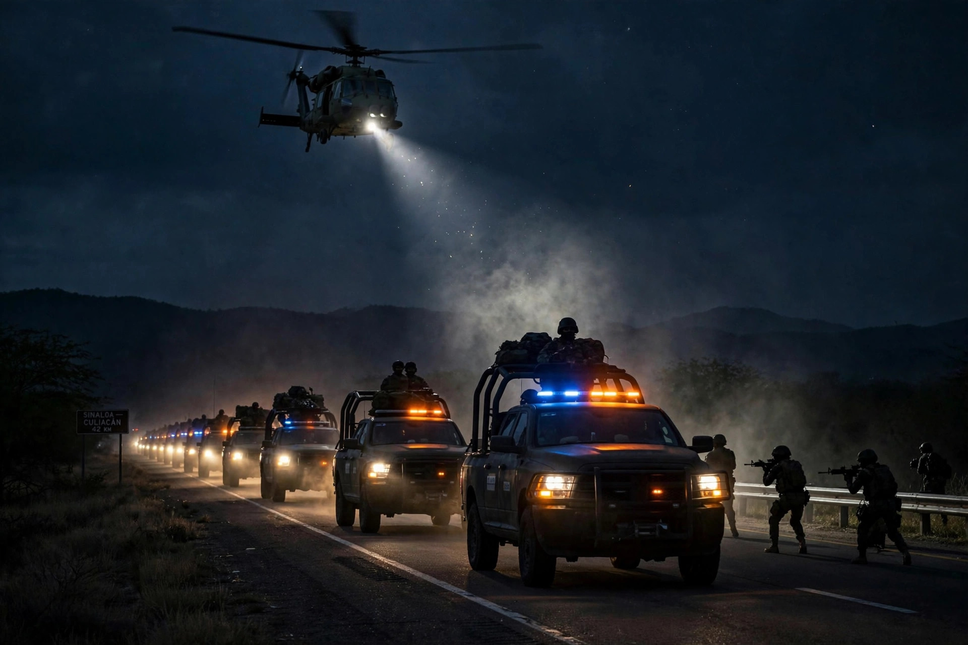 Operativo militar en Sinaloa