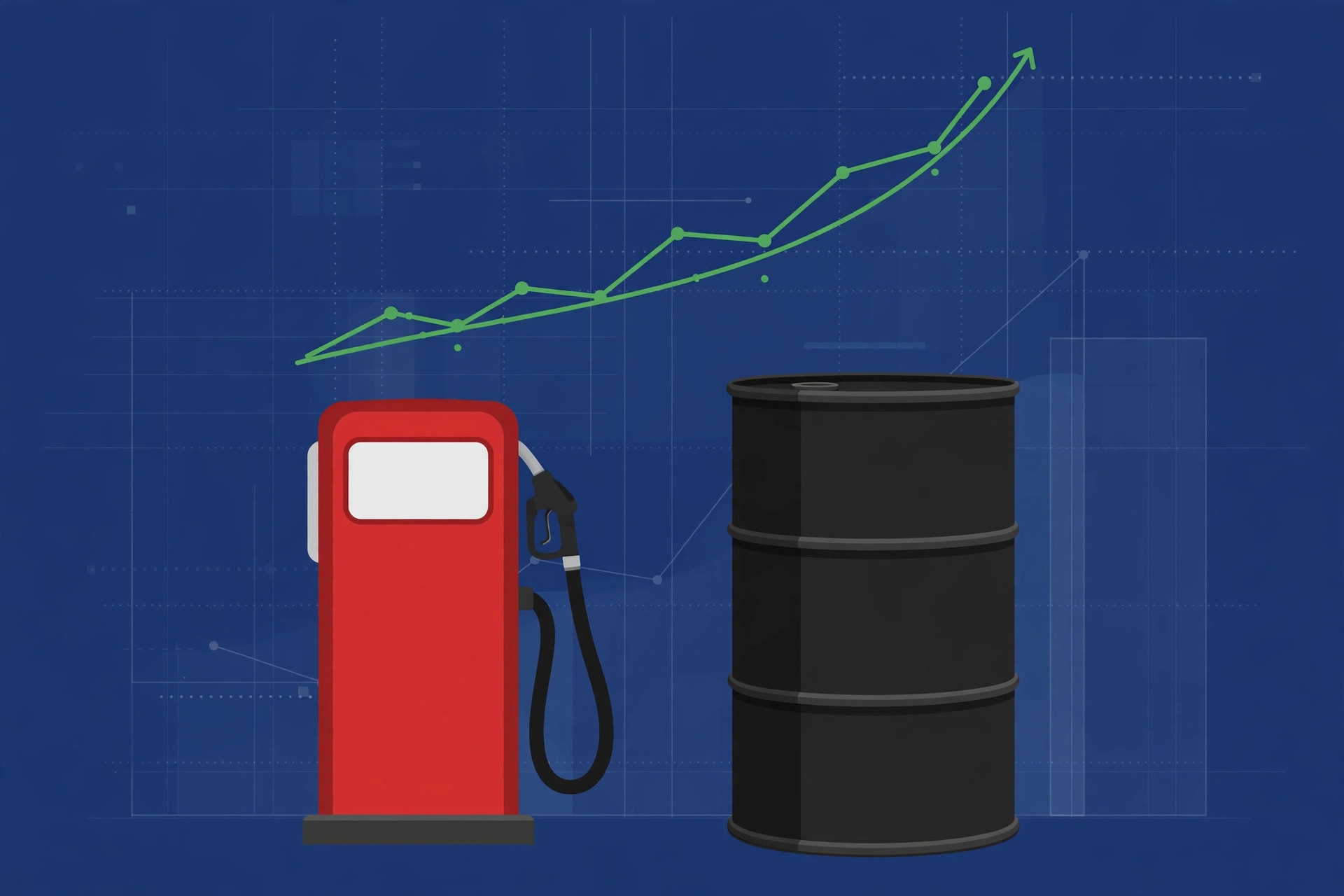 Mercados bursátiles al alza y precio de la gasolina